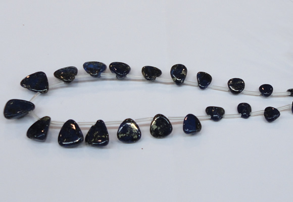 CPY799 Top drilled 6*8mm - 16*18mm freeform pyrite gemstone beads