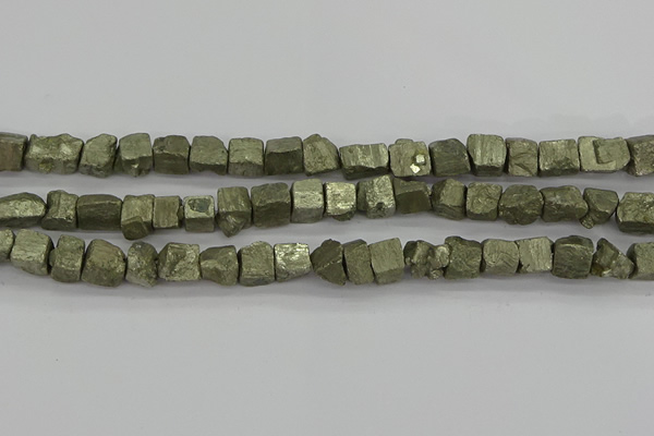 CPY808 15.5 inches 8*10mm - 10*12mm nuggets pyrite beads