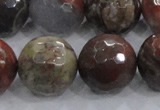 CRA107 15.5 inches 20mm faceted round rainforest agate beads