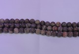 CRA123 15.5 inches 10mm round matte rainforest agate beads