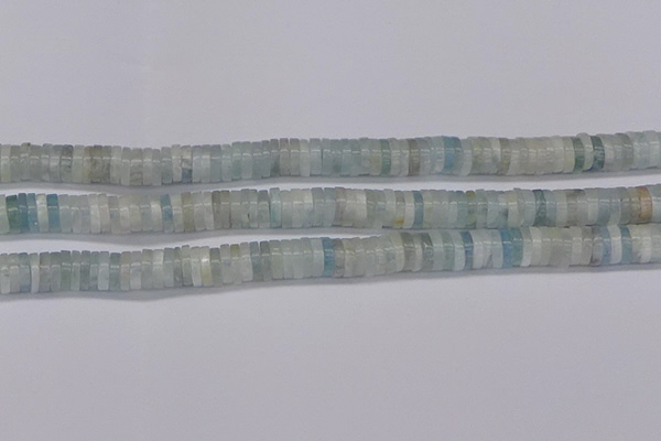CRB1003 15.5 inches 2*7mm heishi aquamarine beads wholesale