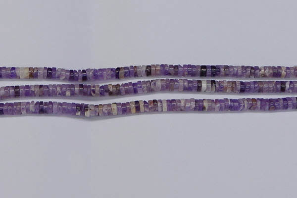CRB1005 15.5 inches 2*4mm heishi dogtooth amethyst beads wholesale
