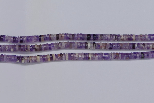 CRB1006 15.5 inches 2*5mm heishi dogtooth amethyst beads wholesale