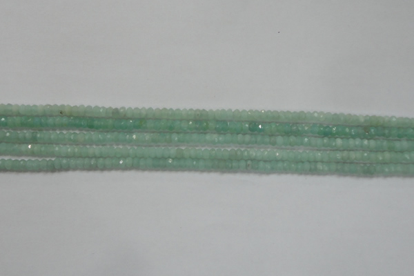 CRB115 15.5 inches 3*4.5mm faceted rondelle amazonite beads