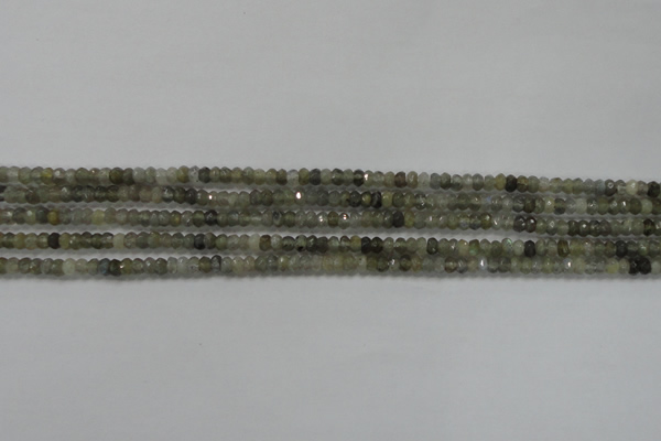 CRB118 15.5 inches 3*5mm faceted rondelle labradorite beads