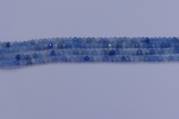 CRB1890 15.5 inches 2*3mm faceted rondelle aquamarine beads