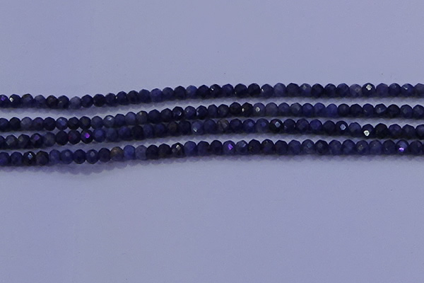 CRB1903 15.5 inches 2*3mm faceted rondelle sapphire beads