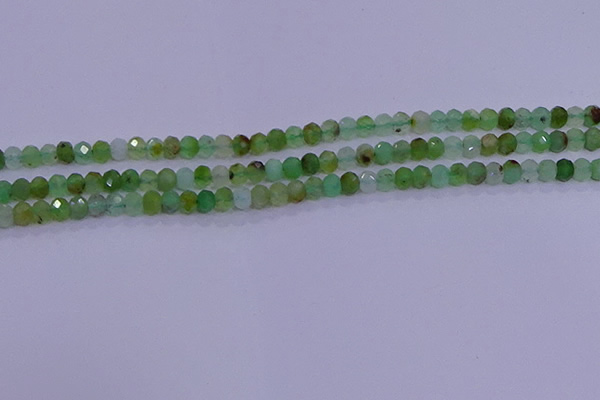CRB1916 15.5 inches 2.5*4mm faceted rondelle Australia chrysoprase beads