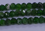 CRB1921 15.5 inches 2*3mm faceted rondelle diopside beads