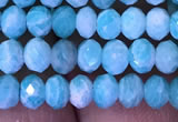 CRB1986 15.5 inches 3*5mm faceted rondelle amazonite gemstone beads