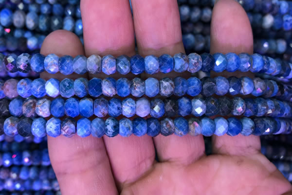 CRB1989 15.5 inches 4*6mm faceted rondelle apatite beads wholesale