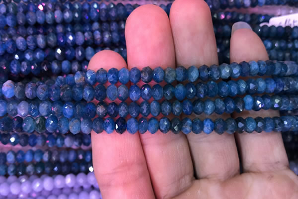 CRB1991 15.5 inches 4*6mm faceted rondelle apatite gemstone beads
