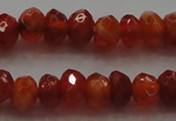 CRB216 15.5 inches 3*4mm faceted rondelle fire agate beads