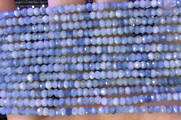 CRB2222 15.5 inches 2*3mm faceted rondelle aquamarine beads