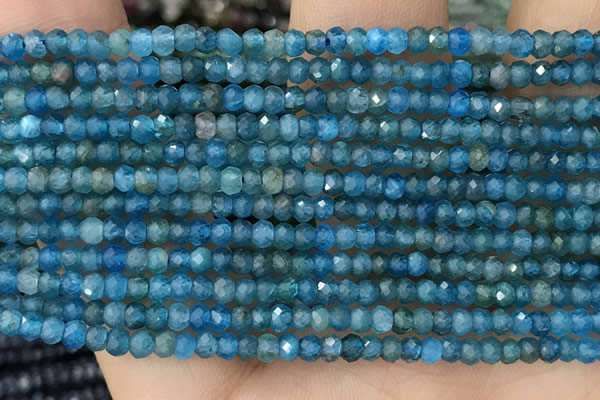 CRB2240 15.5 inches 2*3mm faceted rondelle apatite beads
