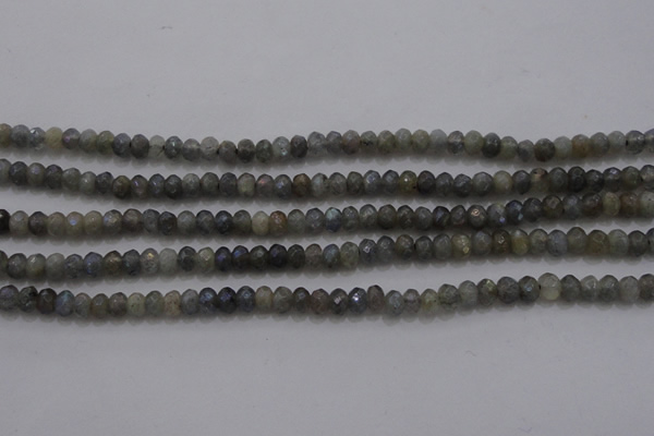 CRB225 15.5 inches 2.5*4mm faceted rondelle AB-color labradorite beads