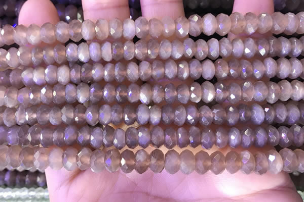 CRB2283 15.5 inches 4*7mm faceted rondelle moonstone beads