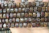 CRB2307 15.5 inches 10mm - 11mm faceted tyre pietersite beads