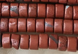 CRB2570 15.5 inches 2*4mm heishi red jasper beads wholesale