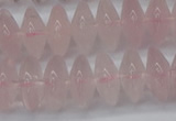 CRB261 15.5 inches 5*12mm rondelle rose quartz beads wholesale