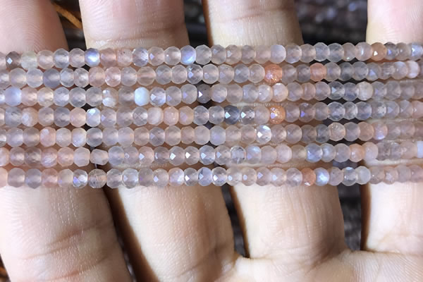 CRB2620 15.5 inches 2*3mm faceted rondelle moonstone beads