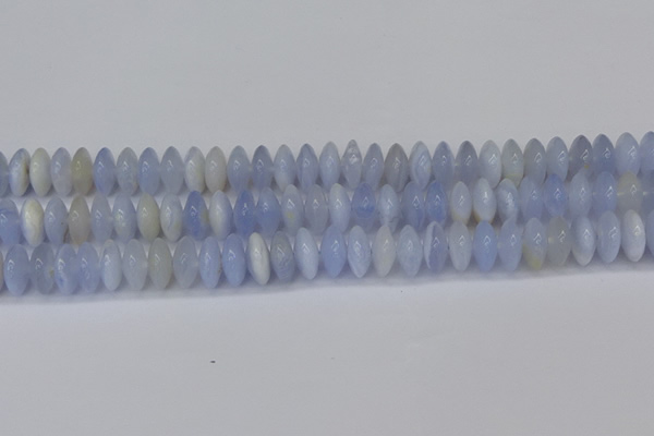 CRB267 15.5 inches 5*12mm rondelle blue chalcedony beads