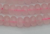 CRB2801 15.5 inches 5*8mm rondelle rose quartz beads wholesale