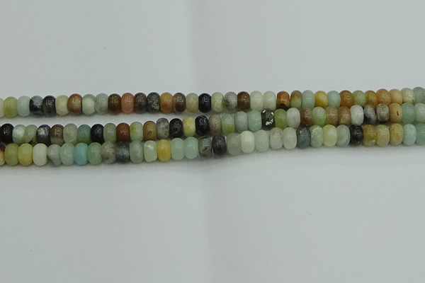 CRB2875 15.5 inches 4*6mm rondelle amazonite beads wholesale