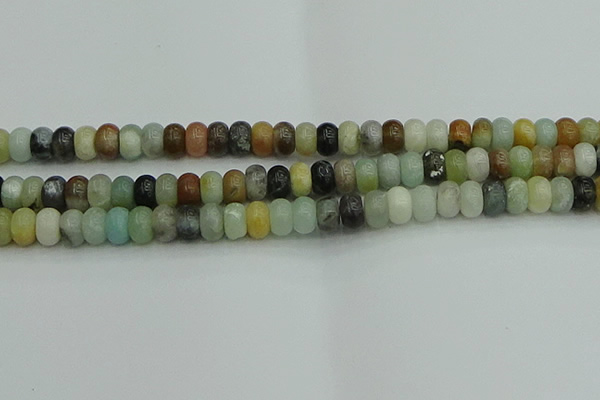 CRB2877 15.5 inches 6*10mm rondelle amazonite beads wholesale