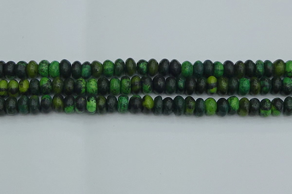 CRB2897 15.5 inches 6*10mm rondelle chrysocolla beads wholesale