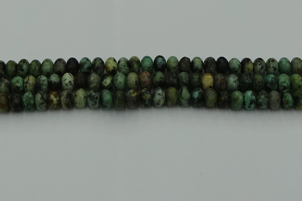 CRB2902 15.5 inches 6*10mm rondelle African turquoise beads