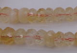 CRB302 15.5 inches 5*8mm - 10*14mm faceted rondelle citrine beads