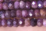 CRB3187 15.5 inches 3*5mm faceted rondelle tiny ruby gemstone beads