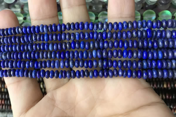 CRB4006 15.5 inches 2.5*4.5mm rondelle lapis lazuli beads wholesale