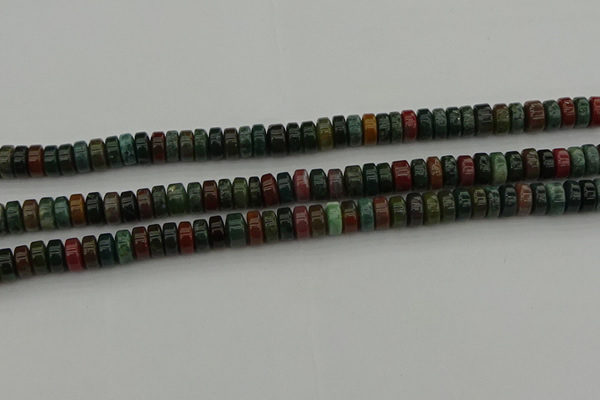 CRB415 15.5 inches 5*8mm rondelle Indian agate beads wholesale