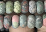 CRB5023 15.5 inches 4*6mm rondelle matte unakite beads wholesale