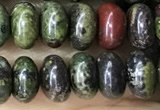 CRB5309 15.5 inches 4*6mm rondelle dragon blood jasper beads