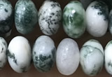 CRB5338 15.5 inches 5*8mm rondelle tree agate beads wholesale