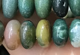 CRB5339 15.5 inches 5*8mm rondelle Indian agate beads wholesale