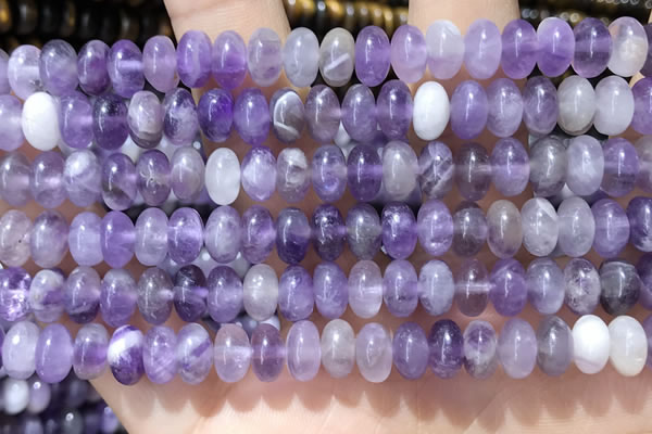 CRB5353 15.5 inches 5*8mm rondelle amethyst beads wholesale
