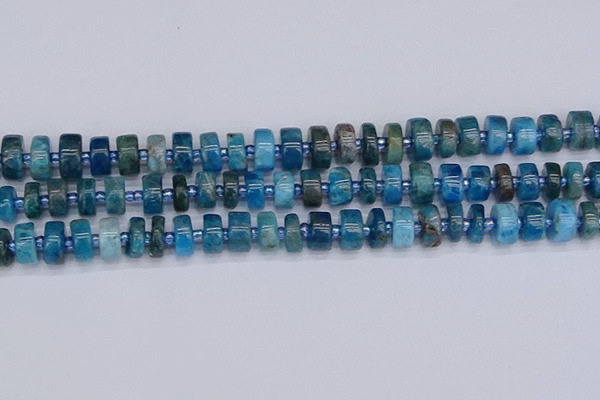 CRB537 15.5 inches 6*10mm tyre apatite gemstone beads wholesale
