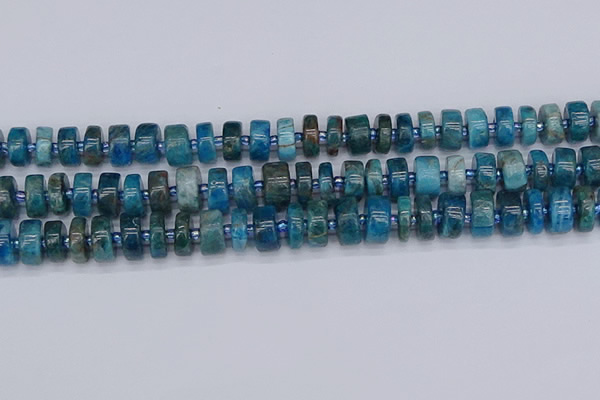 CRB538 15.5 inches 6*12mm tyre apatite gemstone beads wholesale