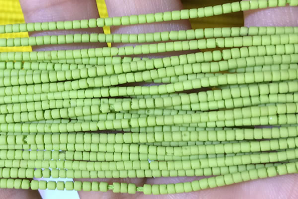 CRB5519 15 inches 2*2mm heishi synthetic turquoise beads wholesale