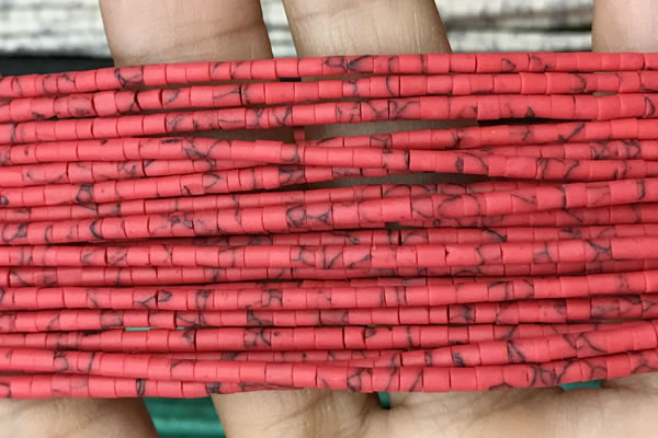 CRB5520 15 inches 2*2mm heishi synthetic turquoise beads wholesale
