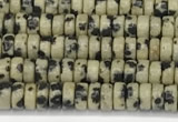 CRB5671 15 inches 3*4mm heishi dalmatian jasper beads wholesale
