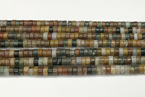 CRB5683 15 inches 4*6mm heishi ocean agate beads wholesale