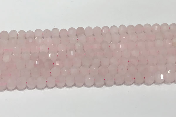 CRB5696 15 inches 6*6mm rose quartz beads wholesale