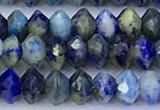 CRB5762 15 inches 2*3mm faceted lapis lazuli beads