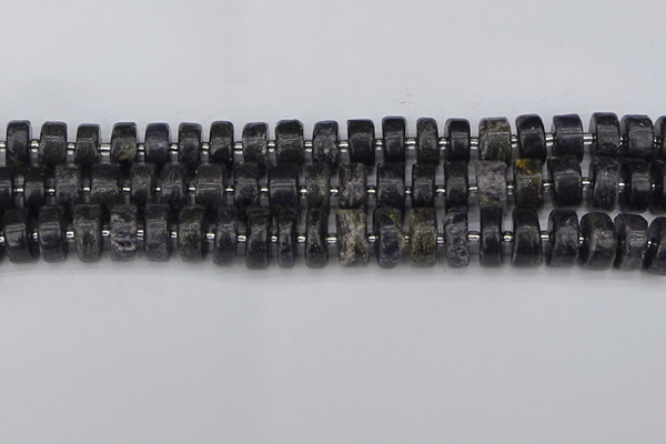 CRB633 15.5 inches 6*12mm tyre charoite gemstone beads