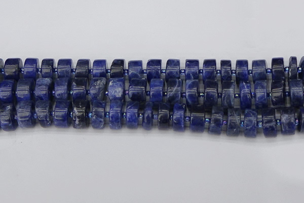 CRB642 15.5 inches 8*16mm tyre sodalite gemstone beads